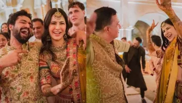 Katrina Kaif Dons A Sabyasachi Lehenga For 'Mehendi' Night, Dances Her Heart Out With Father-In-Law