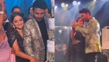 Ankita Lokhande And Vicky Jain's 4-Tier Engagement Cake With Their Miniatures In Matching Outfits