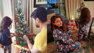 Soha Ali Khan Celebrates Christmas With Hubby, Kunal And Their Daughter, Inaaya In Matching PJs