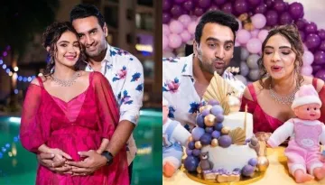 Inside 'Kumkum Bhagya' Fame Pooja Banerjee's Baby Shower: Flaunts Unique 'Godh Bharai Mehendi'