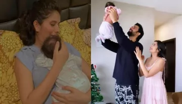 Charu Asopa Gets Her One-Month-Old Daughter, Ziana's Feet Impression, Shares A Cute Glimpse Of It