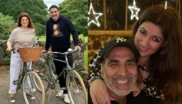 Akshay Kumar And Twinkle Khanna Enjoy A Sea Hammock In The Maldives As They Celebrate Her B'day