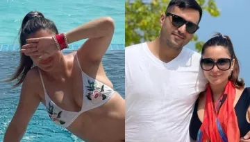 Shraddha Arya Drapes Her Sarong Over A Black Bikini, Shares Mushy Pictures With Hubby From Honeymoon