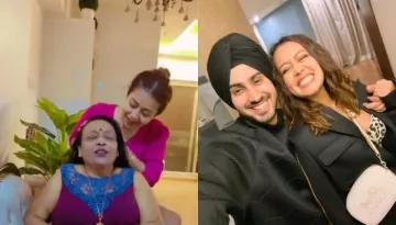 Neha Kakkar Gives A Nice 'Champi' To Her 'Mumma', Husband, Rohanpreet Captures The Beautiful Moment