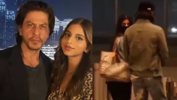 Shah Rukh Khan And AbRam Drop Suhana Khan At Airport, His Swanky Convertible Car Grabs Our Attention
