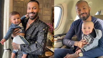 Hardik Pandya Shares A Super Cute Picture Of Son, Agastya Donning An Elephant Robe