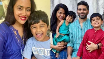 Sameera Reddy Shares Her Husband, Akshai Varde's Hilarious Sketch Made By Their Son, Hans Varde