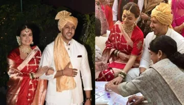 Inside Glimpses Of Dia Mirza And Vaibhav Rekhi's Wedding: From Registration To The 'Varmala' Ritual