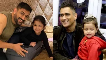 MS Dhoni's Photo With Newborn Daughter, Ziva As He Covered Her In His Arms To Protect Her From Crowd