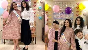 The Unique Gender-Reveal Cake At Singer, Harshdeep Kaur's Baby Shower Ceremony Steals The Show