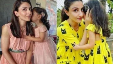 Soha Ali Khan Shares Goofy Photos With Her 'Walking Buddy' Inaaya Naumi Kemmu While Exploring Nature