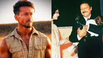 When Jackie Shroff Received An Award On Stage Holding His Sleeping Son, Tiger Shroff In His Arms
