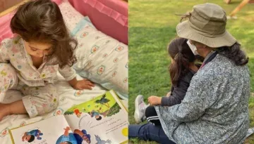 Soha Ali Khan Shares A Cute Photo Of 'Nani', Sharmila Tagore Reading A Book To Inaaya Naumi Kemmu