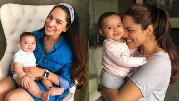 Shikha Singh Recreates Her Baby Bump Picture With Her Nine-Months-Old Daughter, Alayna