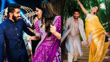 Jasprit Bumrah Grooves With Wife, Sanjana Ganesan On Sangeet, Their Mehendi And Haldi Photos Are Out