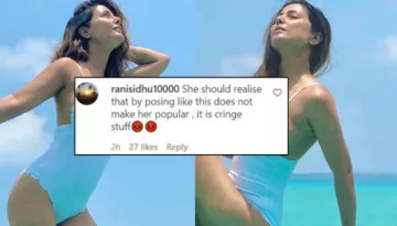 Hina Khan Gets Brutally Trolled For Posting Her Hot Pictures, Posing In Monokini On Maldives Holiday