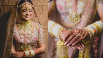 This Bride Opts For White Bridal Chooda With Sabyasachi Bridal Lehenga, Proves White Is The New Red