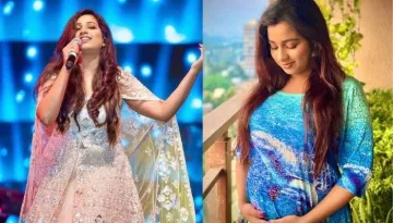 Pregnant Shreya Ghoshal Flaunts Her Baby Bump In A Knitted Top As She Wins Two Awards
