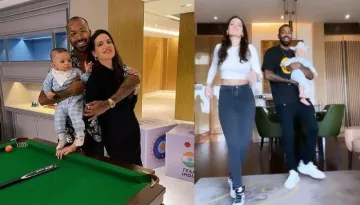 Hardik Pandya And Natasa Stankovic Do The Cutest 'Don't Rush' Challenge With Their Baby Boy Agastya