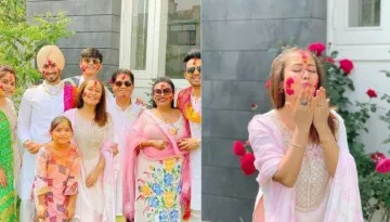 Neha Kakkar Celebrates First Holi With Hubby, Rohanpreet Singh And Family Post Wedding, Shares Pics