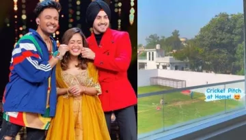 Neha Kakkar Surprises Tony Kakkar By Getting A Cricket Pitch Made At Their Home, Rohanpreet Reacts