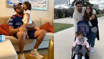 Rohit Sharma Resting His Head In His Daughter, Samaira's Lap Is The Cutest Thing On Internet