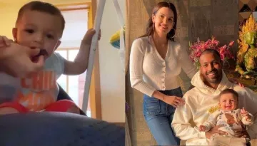 Hardik Pandya's Son, Agastya Says 'Dada Mumma' As Mommy, Natasa Stankovic Feeds Him [Video]