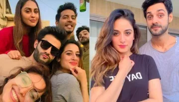 Karan Wahi Celebrates GF, Uditi Singh's Birthday With Their Gang, Their Pooch Showers Kisses On Her