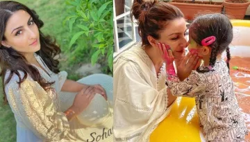 Inaaya Naumi Kemmu Enjoys An Ice Cream Break, Mommy, Soha Ali Khan Clicks The Adorable Moment