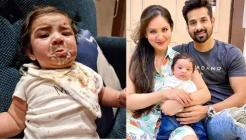 Puja Banerjee Tries To Feed Son, Krishiv As Daddy, Kunal Verma Dances To Make Him Finish His Food