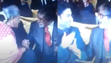 When Abhishek Bachchan Gave 'Kabab Me Haddi' Reaction To Amitabh Bachchan's Peck For Jaya Bachchan