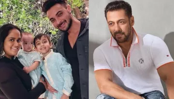 Arpita Khan Sharma With Kids, Ahil And Ayat Arrive At Salman Khan's House For Eid Celebration