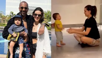 Hardik Pandya And Natasa Stankovic's Son, Agastya Pandya Takes His First Steps, Video Inside