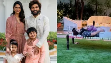 Allu Arjun Gazing At The Sky With Ayaan And Arha Exudes Pure Love, Wifey Sneha Shares The Cute Video