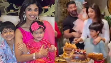 Samisha And Viaan Kundra Steal The Limelight At Mom Shilpa Shetty Kundra's 46th Birthday Celebration