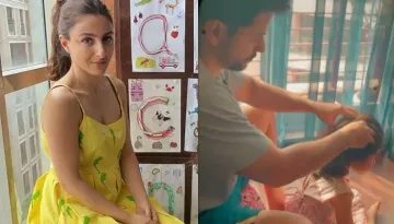 Soha Ali Khan Shares A Cute Video Of Kunal Kemmu Giving A 'Chumpy' To Daughter, Inaaya Naumi Kemmu