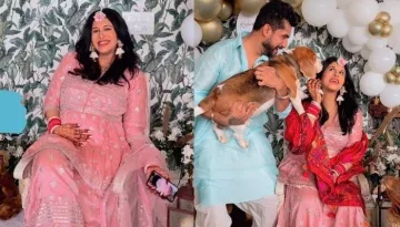 Inside Pictures From Kishwer Merchantt's 'Godh Bharai', Hubby Suyyash And 'Nanad' Shruti Shower Love