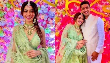 'Divya Drishti' Fame, Sana Sayyad's First Wedding Pictures, Wears Unique White And Brown 'Lehenga'
