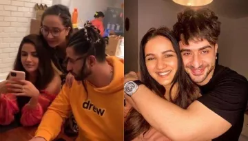 Jasmin Bhasin Rings Birthday With Aly Goni And 'Nanad', Ilham Goni In Goa, Cuts Forest-Themed Cake