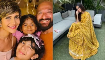 Mandira Bedi's BFF, Mouni Roy And Her Parents Attend Her Late Husband, Raj Kaushal's Prayer Meet