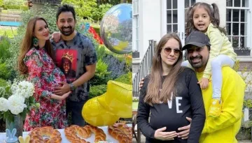 'Roadies' Rannvijay Singha's Wife Prianka Flaunts Her Full-Grown Baby Bump As Their Daughter Hugs It