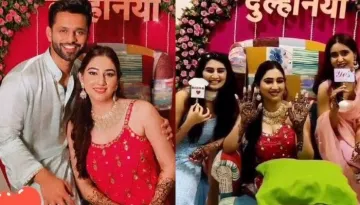 Inside Pictures And Videos Of Rahul Vaidya And Disha Parmar's Intimate 'Mehendi' Ceremony