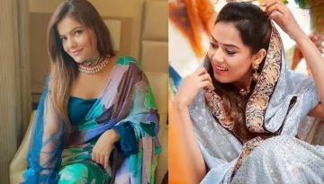 Rubina Dilaik Wore A Ruffled Pre-Draped Saree Worth Rs 27000 Inspired By Mira Rajput Kapoor