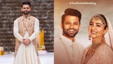 Rahul Vaidya's First Look As A 'Dulha', Looks Dapper In A 'Sherwani' As His Sister Accessories Him