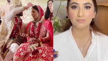 Disha Parmar Wore A Dazzling Silver-Toned Saree For Reception, Flaunts Her 'Mangalsutra'