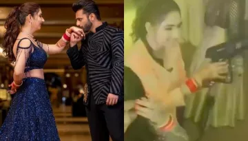 The New Bride, Disha Parmar Dances Her Heart Out With Hubby, Rahul Vaidya On The Beats Of 'Dhol'