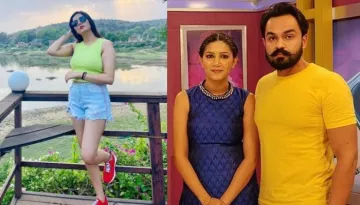 'Bigg Boss 11' Fame, Sapna Choudhary Flaunts Husband, Veer Sahu's Name Tattoo In A Polka-Dot Saree