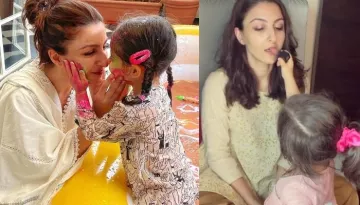 Inaaya Naumi Kemmu Turns Makeup Artist For Her Mommy, Soha Ali Khan, Video Inside