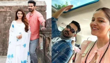 Rubina Dilaik And Abhinav Shukla's Yoga Photos Give A Sneak Peek Inside Their Artistic Living Room
