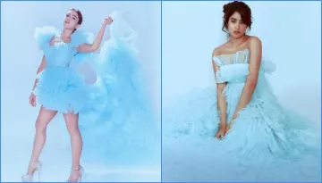 Janhvi Kapoor Or Sara Ali Khan? Who Wore The Icy Blue Cinderella Dress Better?